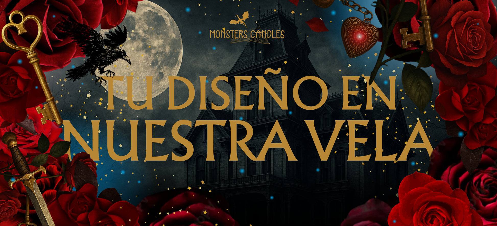 Tu diseño en nuestra vela - Monsters Candles ® - Velas Literarias