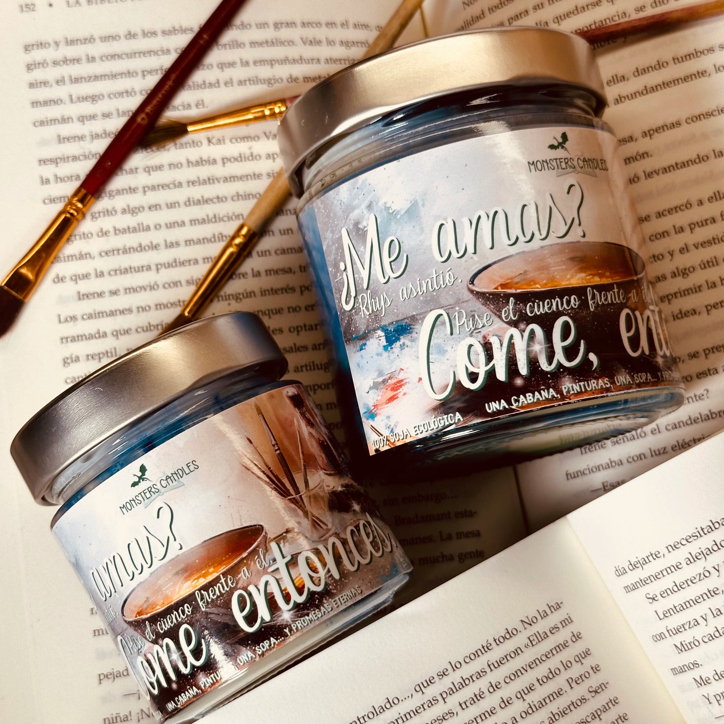 Vela “Capítulo 54” Acotar - Monsters Candles ® - Velas Literarias artesanas de soja 100% ecológica