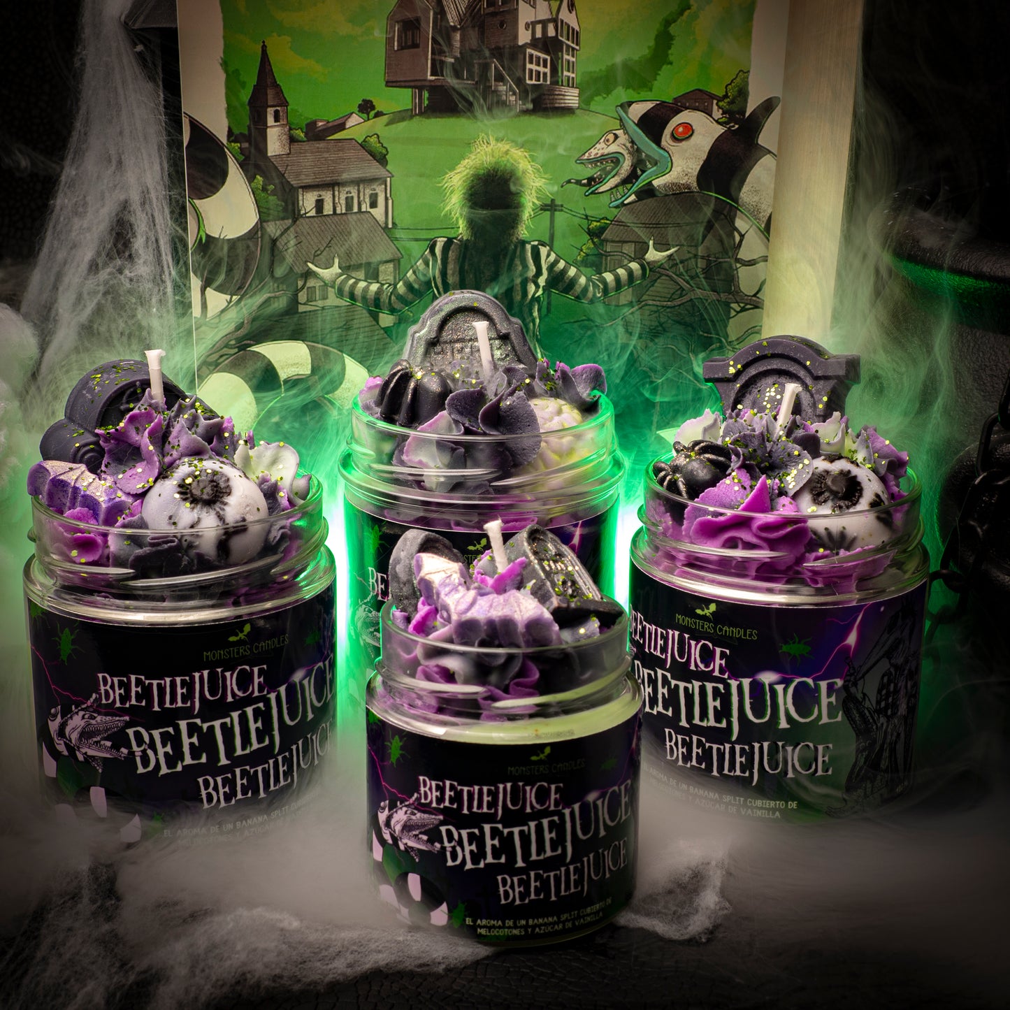 Vela “Beetlejuice” Tim Burton | Monsters Candles ® - Velas Literarias