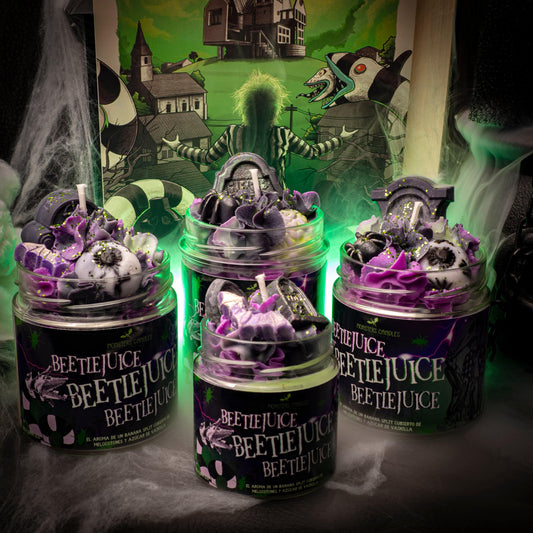 Vela “Beetlejuice” Tim Burton | Monsters Candles ® - Velas Literarias