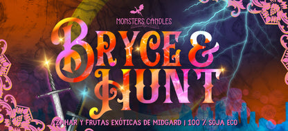 Vela "Bryce y Hunt" Colección Parejas de la literatura - Monsters Candles ® - Velas Literarias artesanas de soja 100% ecológica