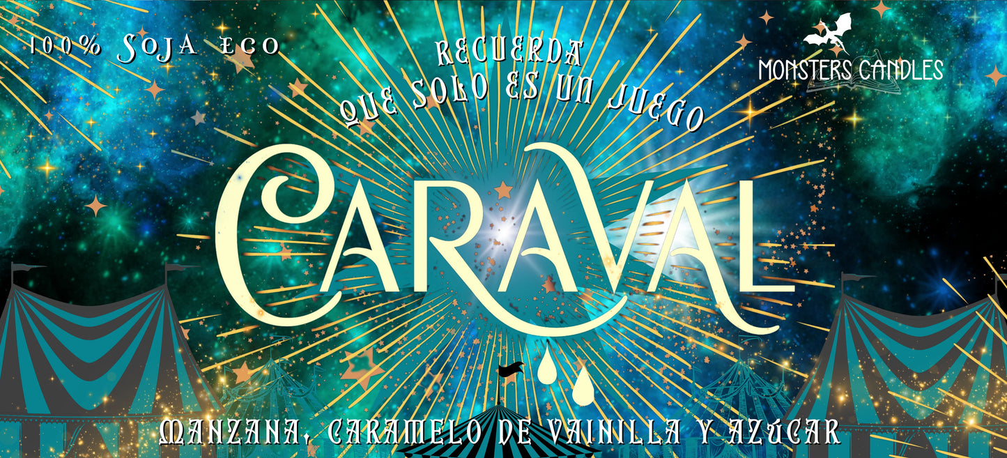 Vela "Caraval" - Monsters Candles ® - Velas Literarias artesanas de soja 100% ecológica