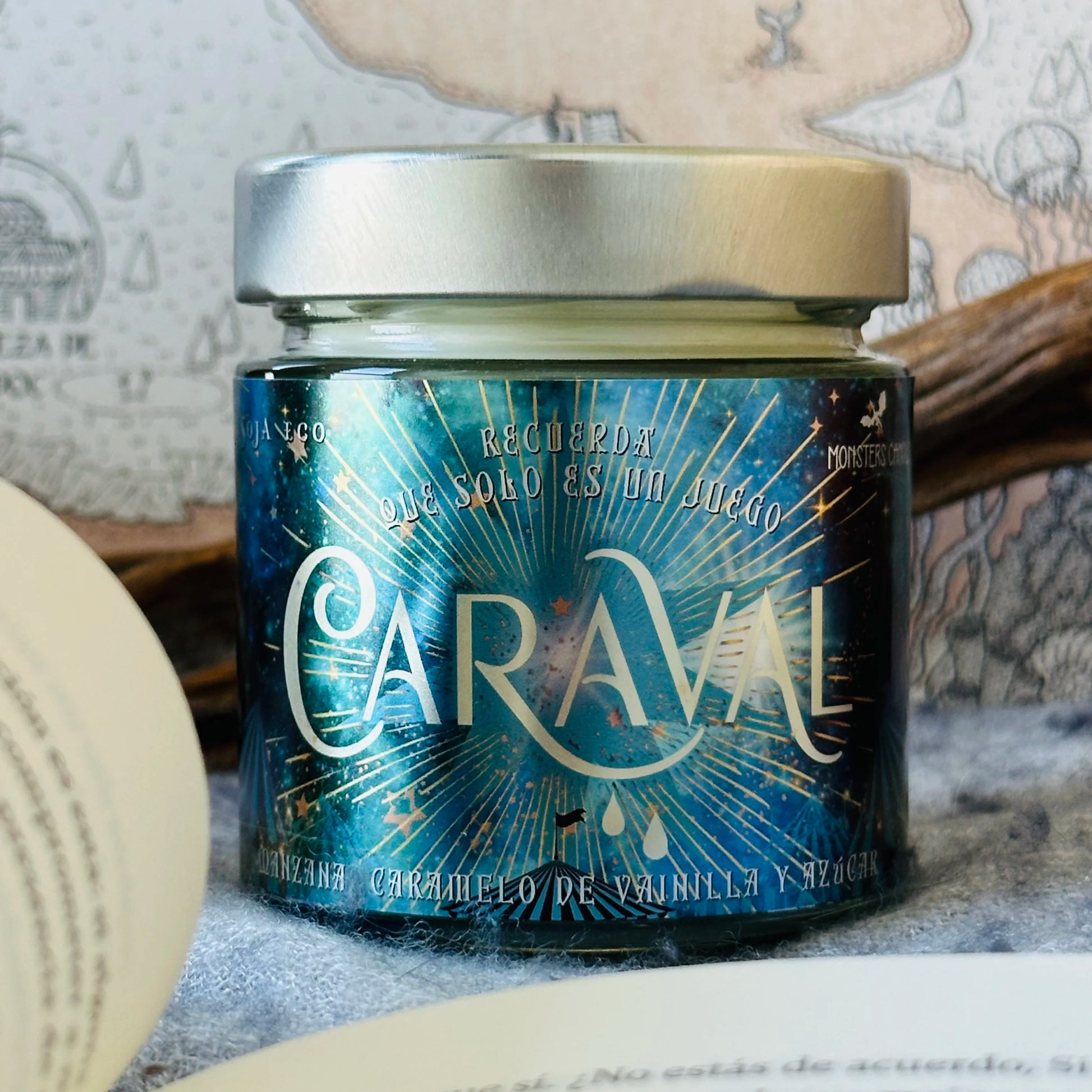 Vela "Caraval" - Monsters Candles ® - Velas Literarias artesanas de soja 100% ecológica