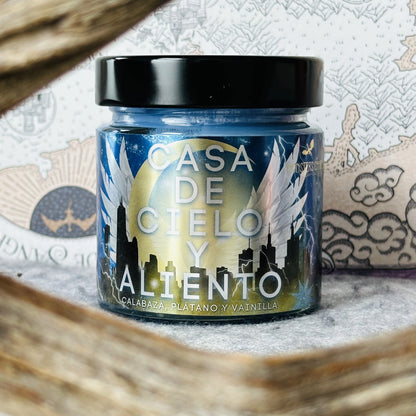 Vela "Casa de Cielo y Aliento” Edición Exclusiva - Monsters Candles ® - Velas Literarias artesanas de soja 100% ecológica