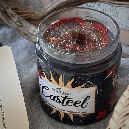 Vela “Casteel” De Sangre y Cenizas - Monsters Candles ® - Velas Literarias artesanas de soja 100% ecológica