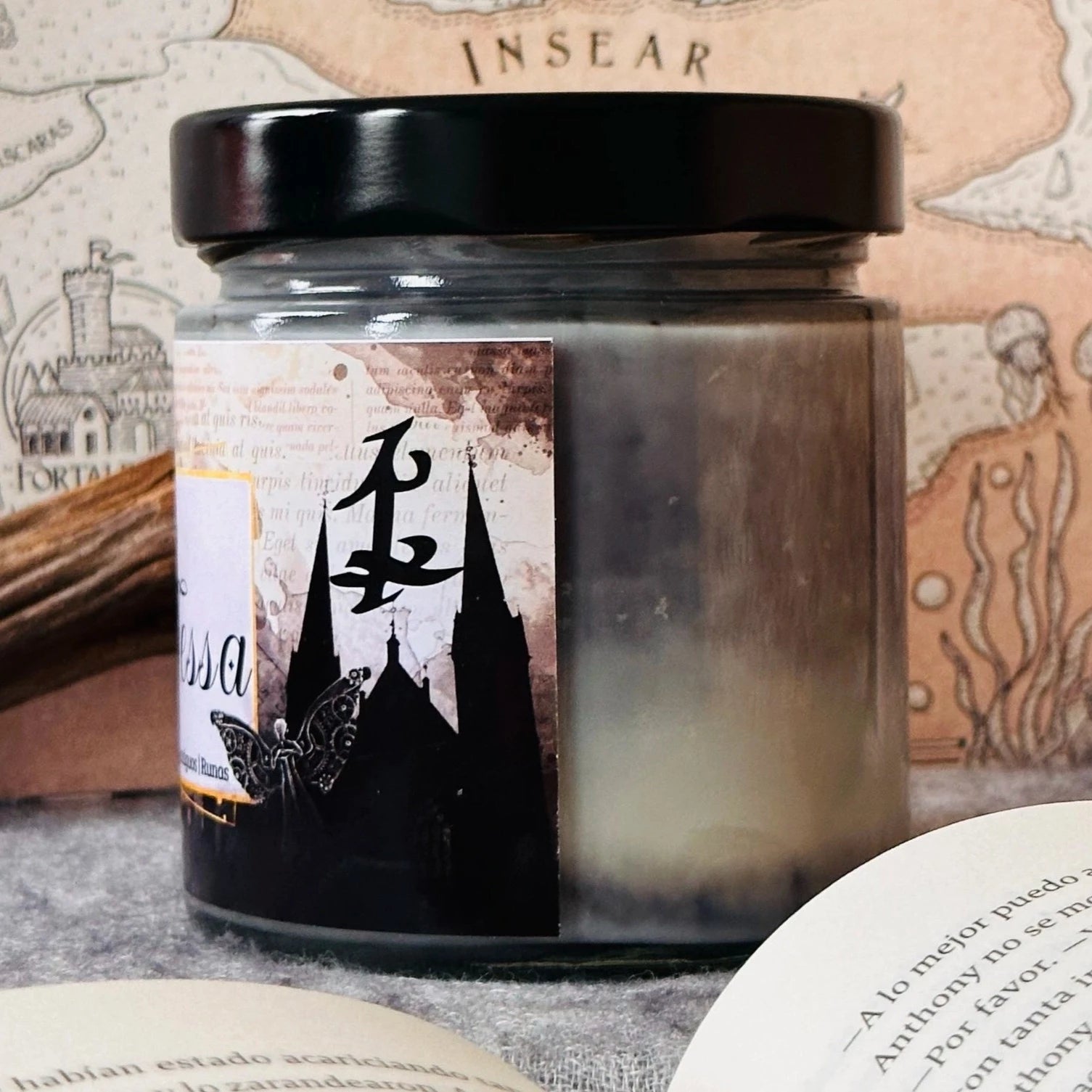 Vela “Will y Tessa” Cazadores de Sombras - Monsters Candles ® - Velas Literarias artesanas de soja 100% ecológica