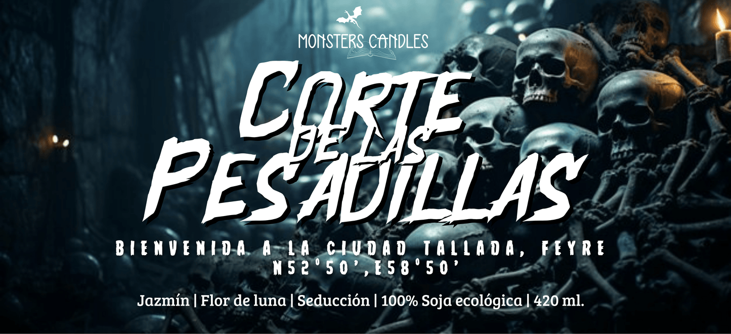 Vela "Corte de las Pesadillas" Acotar | Monsters Candles ® - Velas Literarias