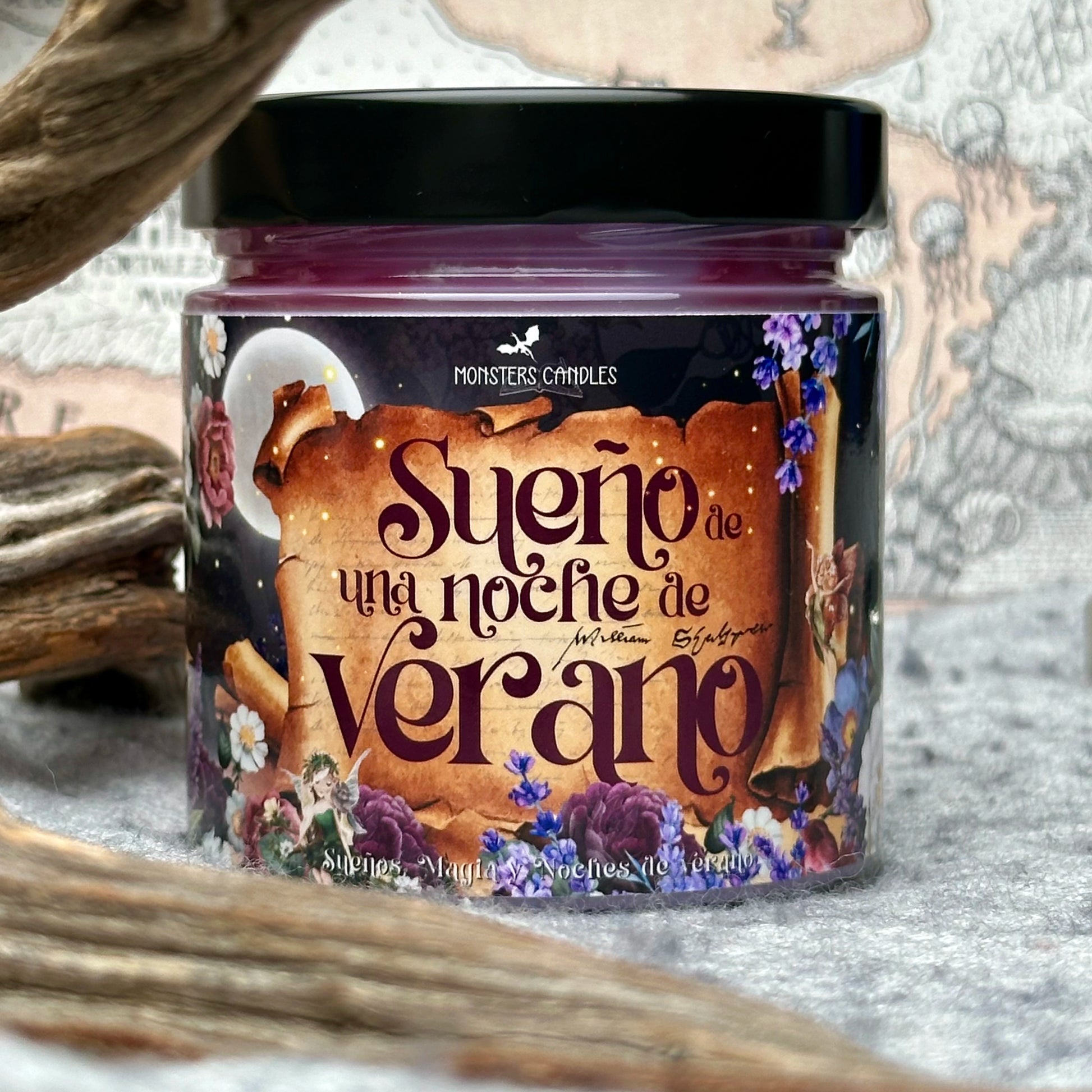 Vela "Sueño de una Noche de Verano" William Shakespeare - Monsters Candles ® - Velas Literarias