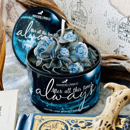 Vela “Always” Colección Harry Potter - Monsters Candles ® - Velas Literarias artesanas de soja 100% ecológica