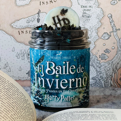 Vela “El Baile de Invierno de Harry Potter” Colección Harry Potter - Monsters Candles ® - Velas Literarias artesanas de soja 100% ecológica