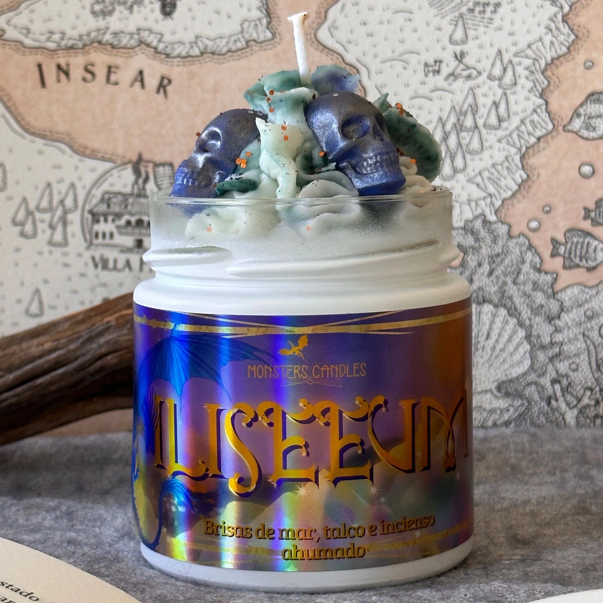 Vela “Iliseeum” Una Sombra en las Brasas - Monsters Candles ® - Velas Literarias artesanas de soja 100% ecológica