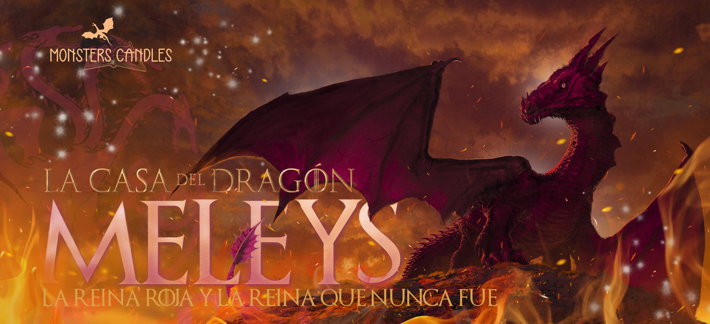 Vela "Meleys" Casa del Dragón / House of the Dragon - Monsters Candles ® - Velas Literarias