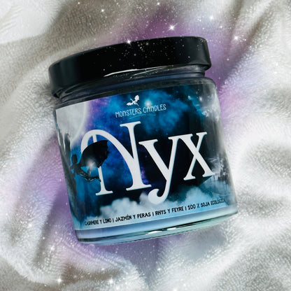 Vela "Nyx" Acotar - Monsters Candles ® - Velas Literarias artesanas de soja 100% ecológica