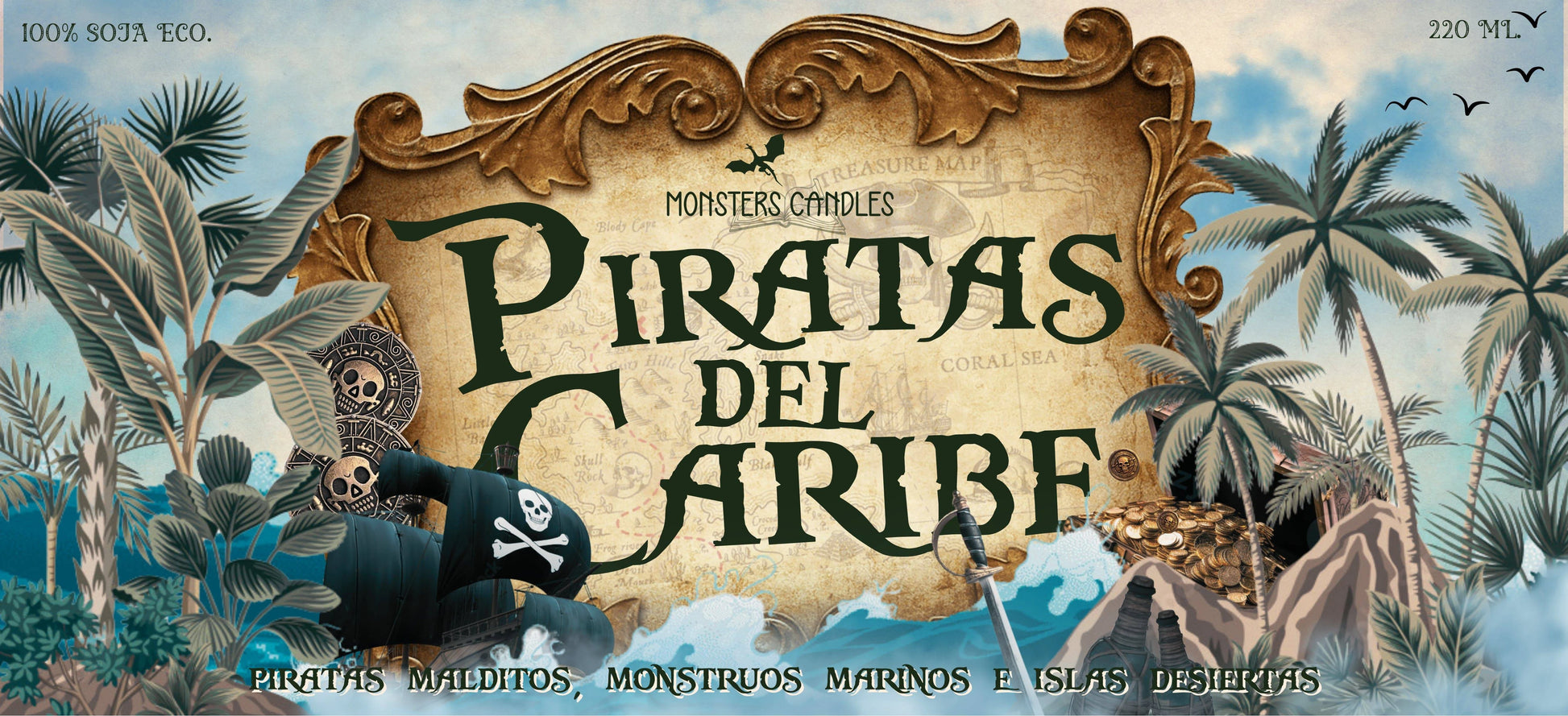 Vela "Piratas del Caribe" | Monsters Candles ®