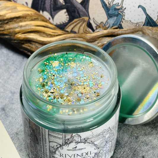 Vela "Rivendel" El Señor de los Anillos x @aaguirreart - Monsters Candles ® - Velas Literarias artesanas de soja 100% ecológica