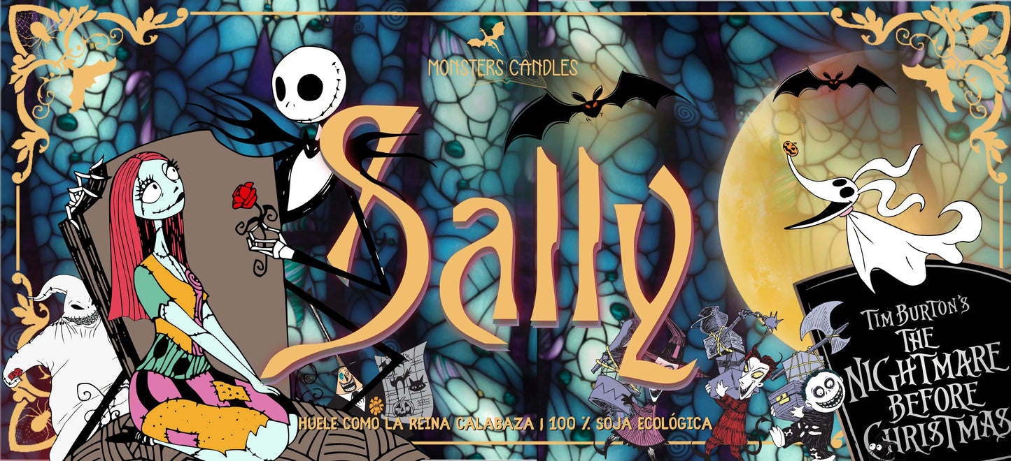 Vela “Sally” Pesadilla antes de Navidad | Monsters Candles ® - Velas Literarias