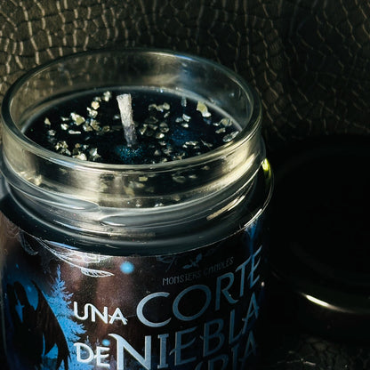 Vela "Una Corte de Niebla y Furia” Edición Exclusiva - Monsters Candles ® - Velas Literarias artesanas de soja 100% ecológica