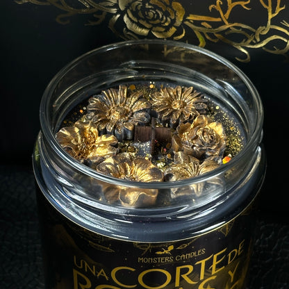 Vela "Una Corte de Rosas y Espinas” Edición Exclusiva - Monsters Candles ® - Velas Literarias artesanas de soja 100% ecológica