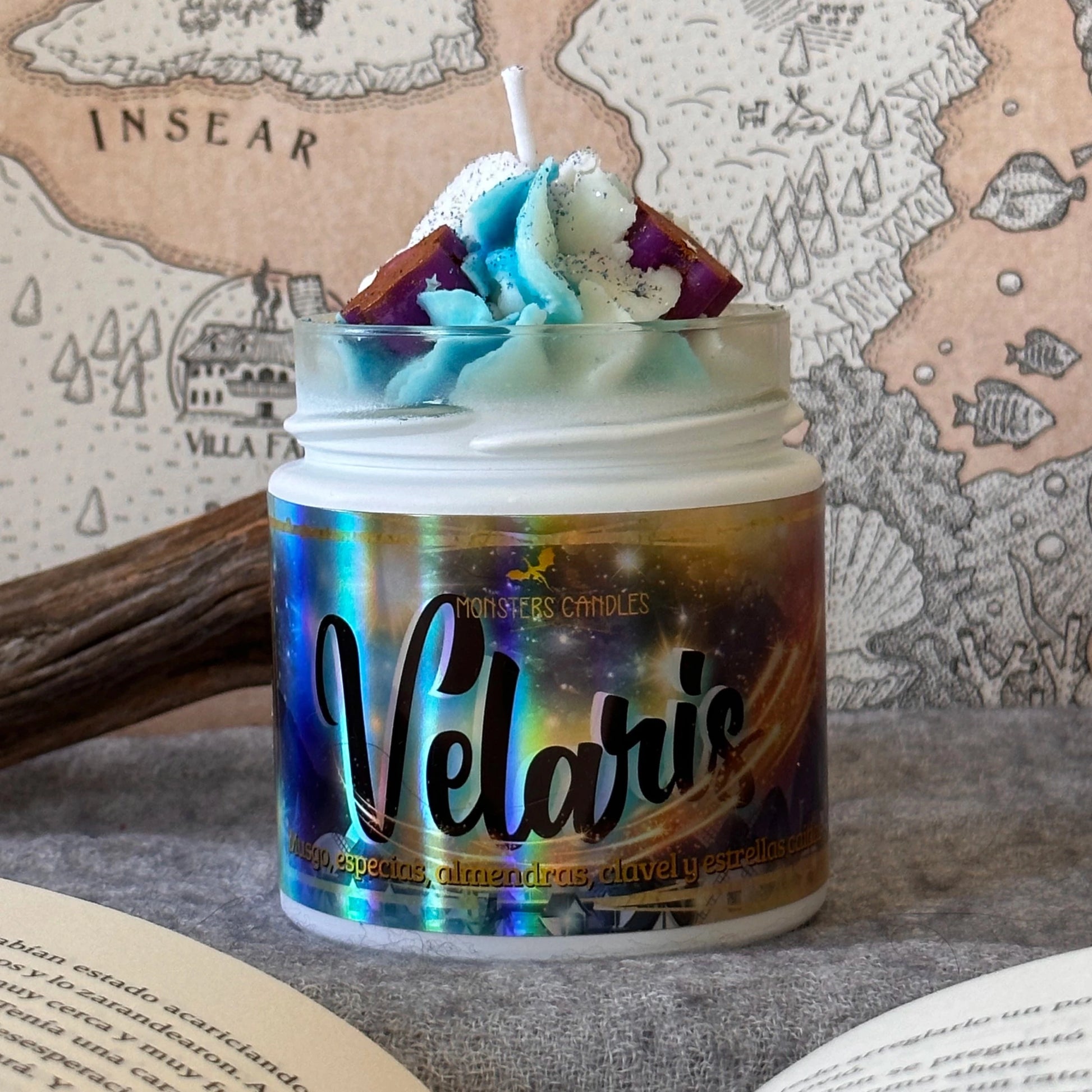 Vela “Velaris” Acotar - Monsters Candles ® - Velas Literarias artesanas de soja 100% ecológica