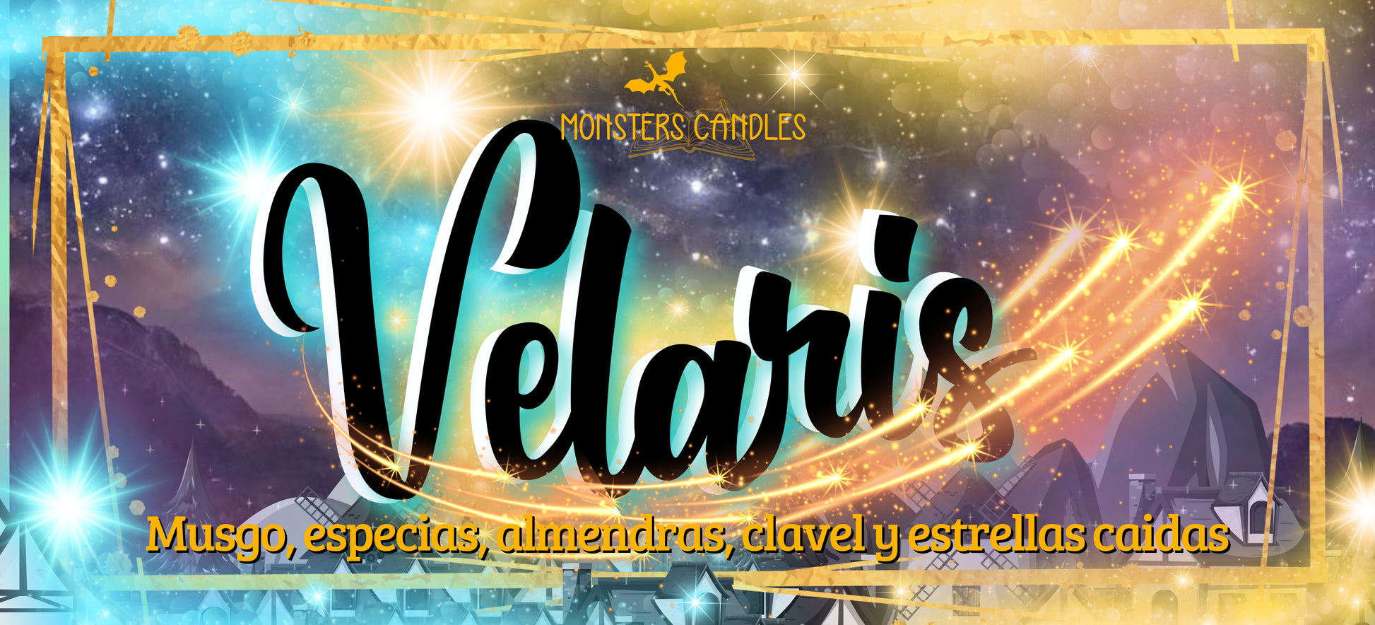 Vela “Velaris” Acotar - Monsters Candles ® - Velas Literarias artesanas de soja 100% ecológica