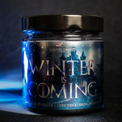 Vela "Winter is Coming" Juego de Tronos / Game of Thrones - Monsters Candles ® - Velas Literarias artesanas de soja 100% ecológica