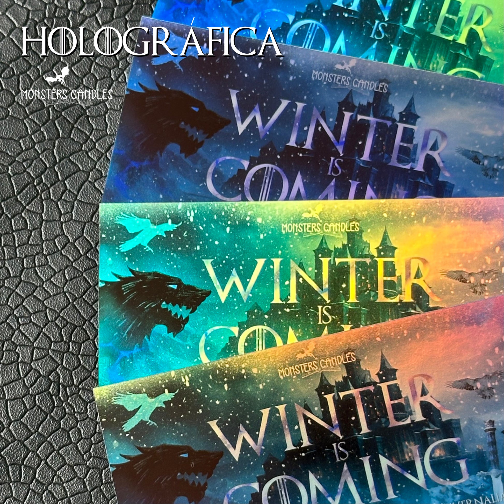 Vela "Winter is Coming" Juego de Tronos / Game of Thrones - Monsters Candles ® - Velas Literarias artesanas de soja 100% ecológica