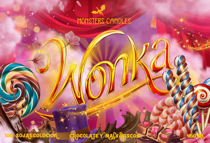 Vela “Wonka” - Monsters Candles ® - Velas Literarias artesanas de soja 100% ecológica