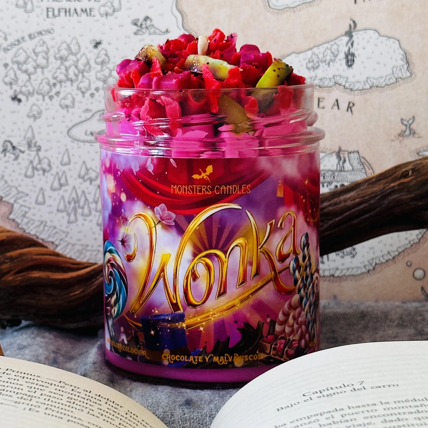 Vela “Wonka” - Monsters Candles ® - Velas Literarias artesanas de soja 100% ecológica