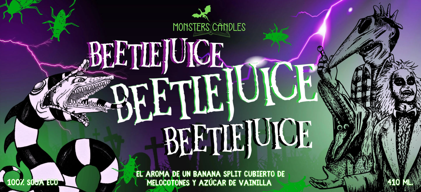 Vela “Beetlejuice” Tim Burton | Monsters Candles ® - Velas Literarias