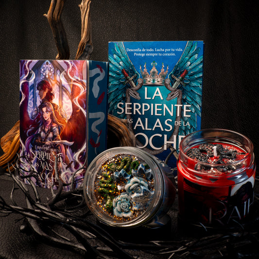 Pack Literario “La Serpiente y las Alas de la Noche” | Monsters Candles ® - Velas Literarias