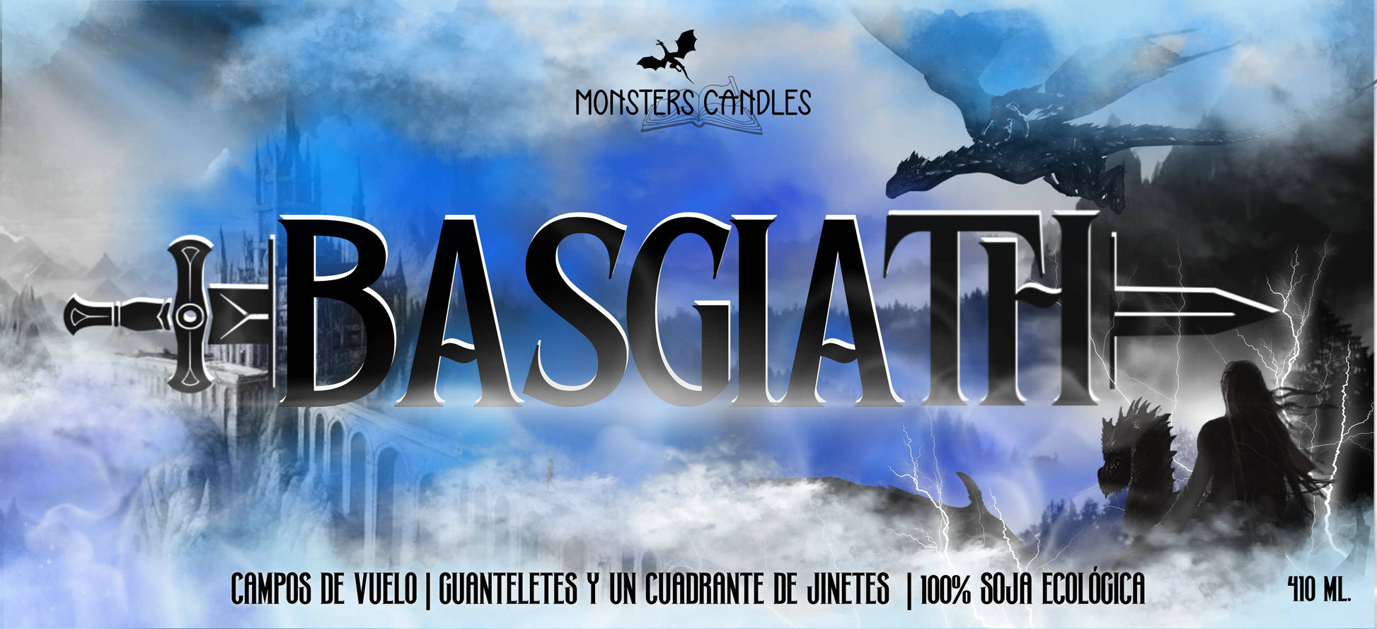 Vela "Basgiath" Alas de Sangre / Alas de Hierro | Monsters Candles ® - Velas Literarias